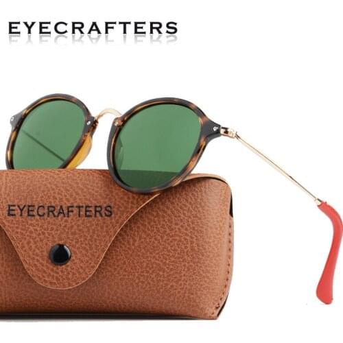 Men Women Retro Night Vision TR+Stainless Steel Lightweight Driving Yellow Glasses Vintage Polarized Fleck Round Sunglasses 2020