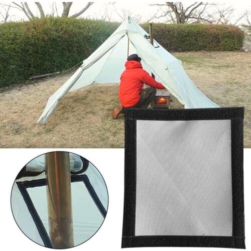 Tent Fireproof Anti-Scalding Ring Accessories Wood Fire Stove Red Chimney Stove Tube Fire Pipe Road Ring Protection Ring