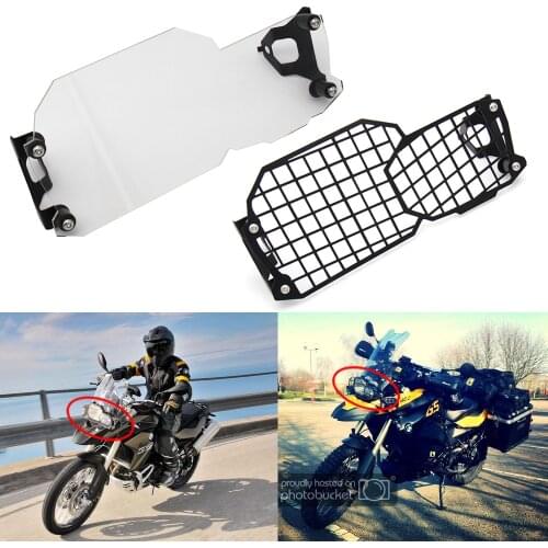 Front Headlight Guard Cover metal net/Clear Lens Head Light Lamp Protector For BMW F650GS F700GS F800GS Adventure 2008-2017 2018