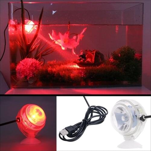Aquarium Fish Tank Submersible LED Spotlight Lighting Underwater Lamp EU Plug