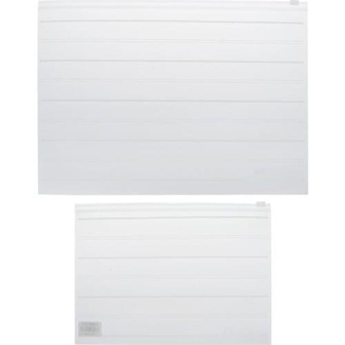 Clear Business Student Supply Case Pouch A5 A4 Transparent PVC Plastic Zipper Bag