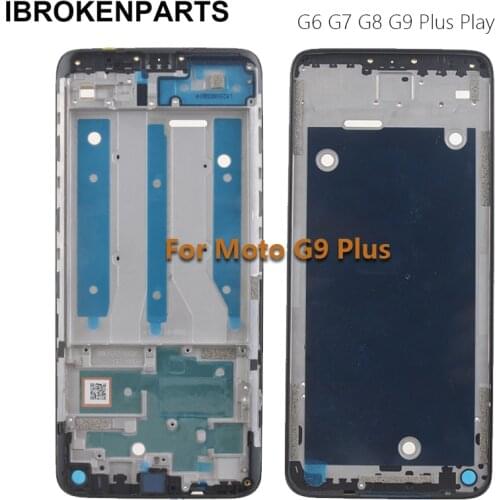 5PCS/Lot New Middle Frame Chassis For Motorola MOTO G6 Play G7 G8 play G9 Plus Housing Bezel Case Replacement