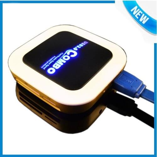 Super Speed Multi Function 3 Port USB HUB Splitter Combo Card Reader Support Micro TF SD M2 MS SDHC MMC Card Read Write