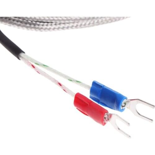 2m K-Type Thermocouple Temperature Sensor 0-600℃ 5*30mm Probe Stainless Steel