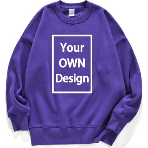 Your OWN Design Brand Logo/Picture Custom Men Women DIY Hoodie Sweatshirts Casual Hoody Clothing 13 Color Loose Fashion New 2020