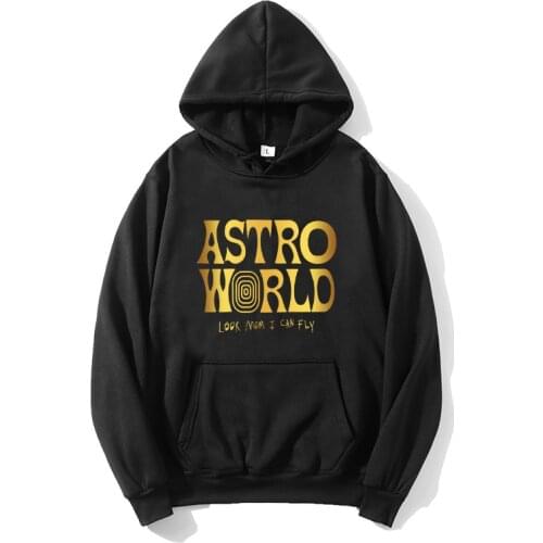 TRAVIS SCOTT ASTROWORLD WISH YOU WERE HERE HOODIES Sweatshirt Fashion Letter ASTROWORLD Print Streetwear Man Woman Pullover Coat
