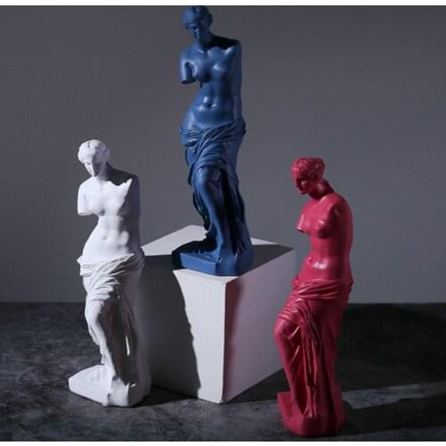 Venus de Milo Greek Figurine Art Sketch Broken Arm Statue Handmade Sculpture Office Desk Decor Miniature Collectiable Sculpture