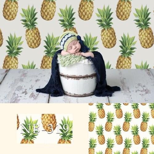 Pineapple newborn baby shower backdrop for photography vinyl floor children background for photo booth studio photocall fondos