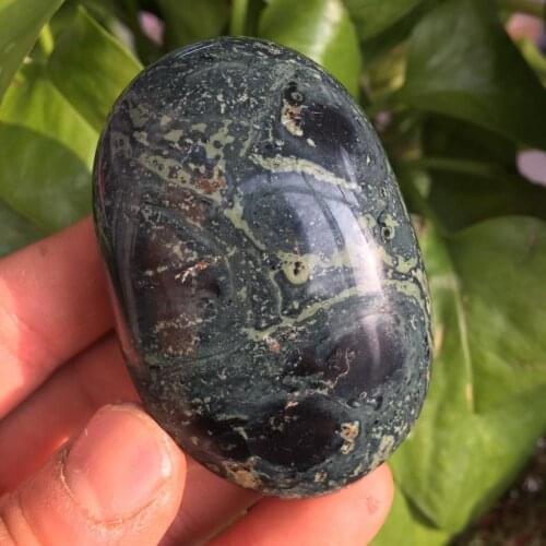 1pcs Natural Kambaba Jasper stone Natural jasper hand play 110-120g