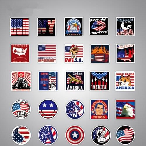 100PCS DIY Cartoon President of the United States Stickers Room Decoration Wall Decor Laptop Luggage Living Room Wall Sticker