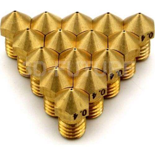 3D Printer Ultimaker 2+ UM2+ Extended Olsson Block 1.75/3MM Nozzles 0.25 0.4 0.6 0.8 Filament System Nozzles High Quality