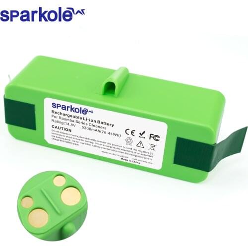 Sparkole battery for irobot roomba 14.8V 5.2Ah Li-ion battery for 500 600 700 800 series 555 560 595 620 630 650 760 770 780 880