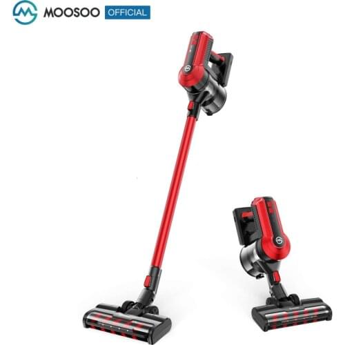 MOOSOO K23 Wireless Cordless Vacuum Stick Vacuum Cleaner with 3 Suction Modes for Carpet Hard Floors Pet Handheld Vaccum 23KPA