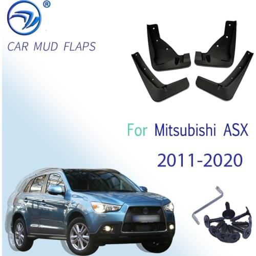 For Mitsubishi ASX 2010 2011 2012 Outlander Sport / RVR Set Molded Car Mud Flaps Mudflaps Splash Guards Mudguards Fender