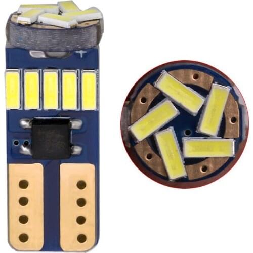 Decode side lamp T10 automobile LED lamp 4014 15smd CANbus side lamp w5w license plate light highlight