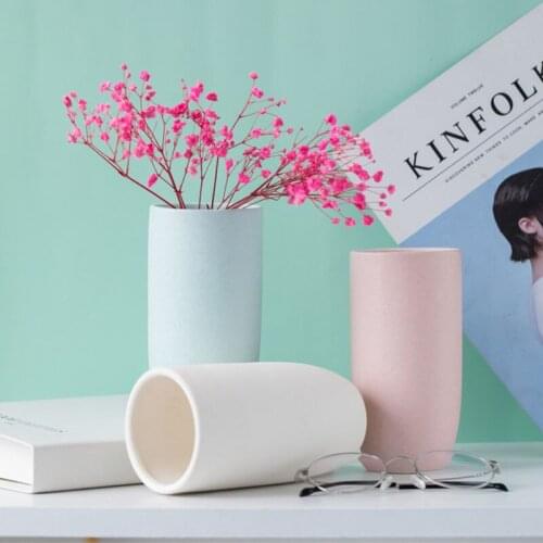 Home Office Decoration Art Vase Modern Colorful Ceramic Vase Living Room TV Cabinet Decoration Flower Arrangement Wedding Gifts