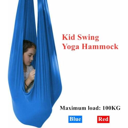 Kid Sensory Swing Indoor Yoga Hammock Steady Hanging Seat Chair House Cuddle Therapy Swing for Autism ADHD Aspergers