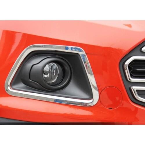 For Ford Ecosport 2013 2014 2015 2016 exterior trim front Head Light Lamp Cover Trim 2pcs