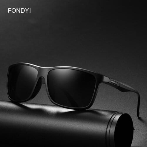 FONDYI Womens Trendy Mens Designer Sunglasses UV400 Driving Fishing Mirror Square occhiali da sole Novelty Shades with Case