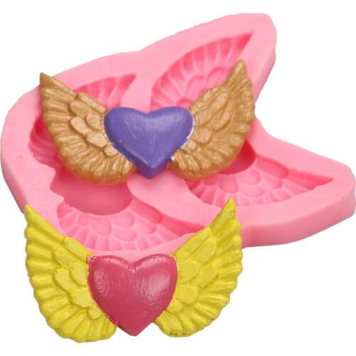 DIY Silicone Baking Mold Angel Wings Modeling Silicone Mold Chocolate Making Mold Cake Mold Cake Decoration Mold Fondant Molds
