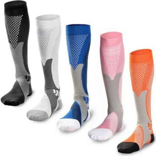 Unisex Men Women Compression Stockings Leg Support Stretch Below Knee High Socks For Athletic Running Sports Stockings
