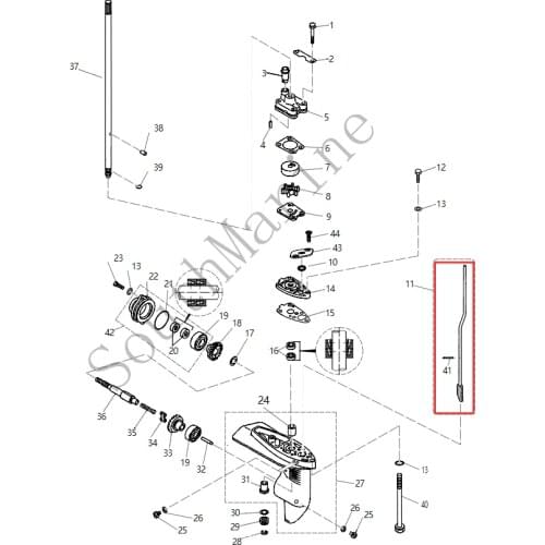 Boat Motor F4-03020000S Short shift rod cam assy for Parsun HDX F4 F5 outboard motor 4-stroke
