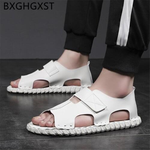 Fashion Gladiator Sandals for Men Casual Shoes Italian Summer Sandals Designer Shoes Mens Sandals Genuine Leather Luxury Shoes
