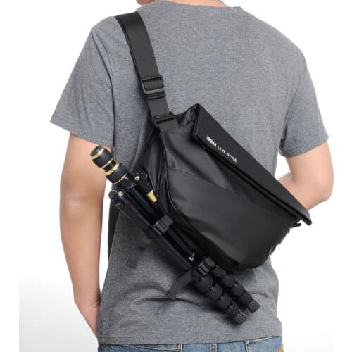 Trendy Brand Mens Functional Messenger Bag Waterproof Ipad Multifunctional Chest Bag Mens Personal Shoulder Bag Crossbody Bags