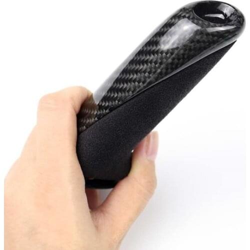 Car Carbon Fiber Interior Hand Brake Cover Sticker for BMW X1 1 2 3 4 Series GT M3 M4 E90 F20 F21 F30 F34 F32 F35 E84