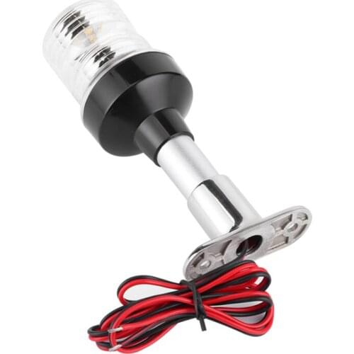 Boat All-Round Lamp & Marine Anchor Stern Masthead Light Fold-Down LED 360° Illumination Bracket Light Yacht Accessories