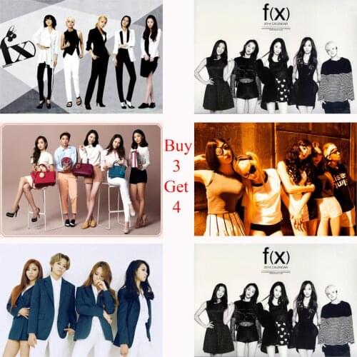 F(x) Posters K-POP Wall Stickers White Coated Paper Prints High Definition Home Decoration Livingroom Bedroom Bar