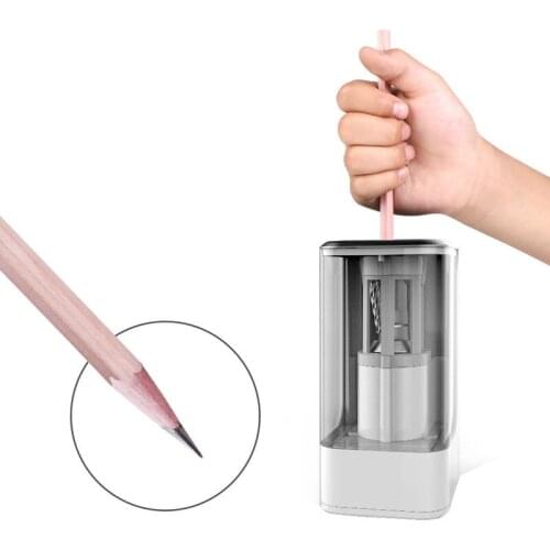 Black White Professional Electric Sharpener Pencil Electric Heavy Duty Mechanical Automatic For Kids