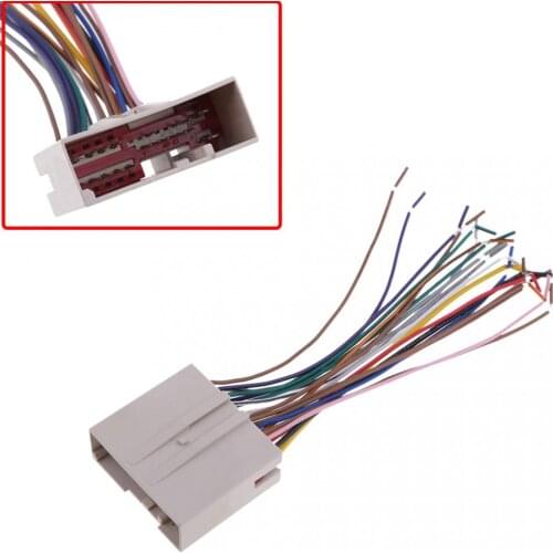 1 Pcs Audio Car Stereos Wiring Harness CD Player Wire For Ford / Hyundai / Lincoln / Mercury Series Etc 18 cm / 7.08 Inch