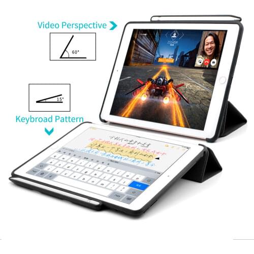 Smart Pencil Holder Case For iPad Air 10.5" Magnetic Folding Stand Auto Sleep/Wake Back Cover For iPad Pro 10.5 2017 Air3 Gen