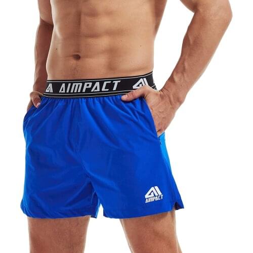 AIMPACT 5 Inches Athletic Running Shorts Quick Dry Workout Training Short with Zip Pocket