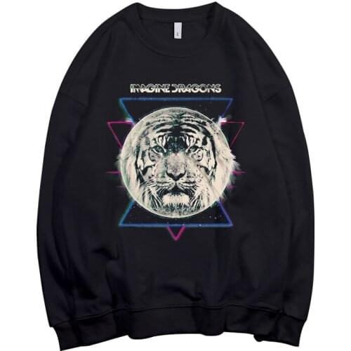 8 designs Imagine Dragons Tiger Pollover Sweatshirt pop rock hoodie punk sudadera streetwear fleece Outerwear heavy metal