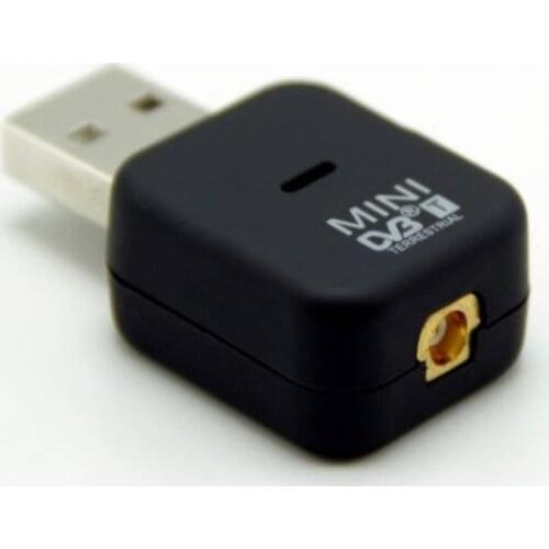 USB Mini DVB-T RTL-SDR Realtek RTL2832U & R820T Tuner Receiver Dongle MCX Input FM&DAB Adapter for DVB-T