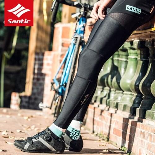 Santic Men Women Cycling Leg Sleeve UV Sun Protection Leg warmers Tights Leggings Basketball Running Outdoor Sport Legwarmers