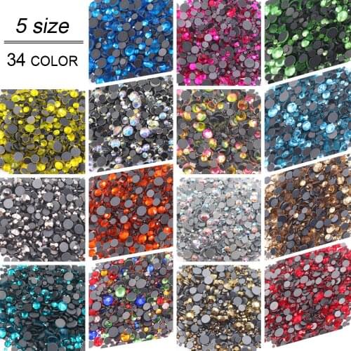 High quality Hot fix Rhinestone Pink Glitter Strass Flatback Glass Crystal Hotfix stones Iron on Rhinestones For Clothes Shoes