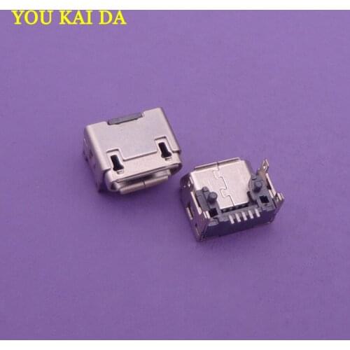 10pcs/lot micro mini usb jack5 pin replacement socket connector For Amazon charging port dock plug female pcb repair type