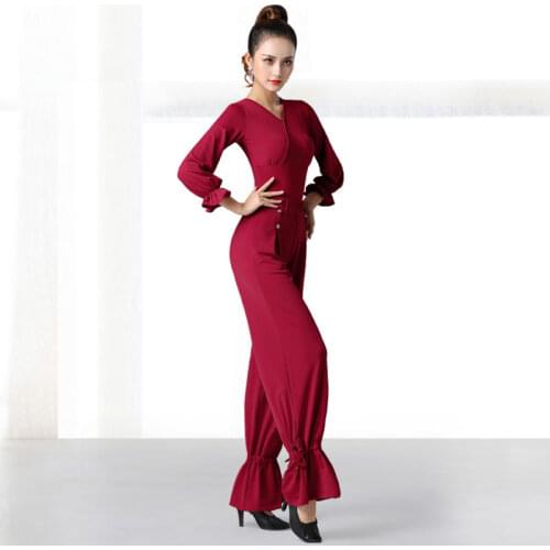 Ballroom Dance pants Ladys Tango Waltz Dancing costumes Women Ballroom Dance Competition pants