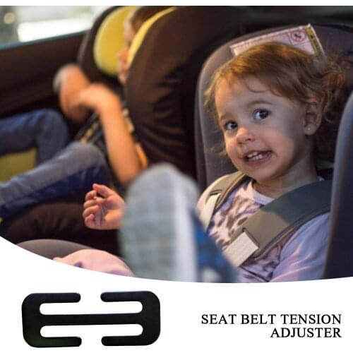 1 Pc 52MM Black Car Metal Safety Seat Belt Adjuster Automotive Locking Clip Belt Strap Clamp Shoulder Buckle For Adult Children
