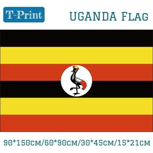 15PCS Flag 3x5ft Hanging Flag 30*45cm 15*21cm 90*150cm 60*90cm Uganda National Flag