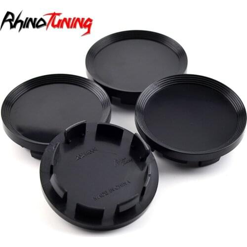 4pcs 66mm 55mm for Volkswagen Car wheel center hub caps for rims Black Covers ABS hubcaps Cars Styling Accessories