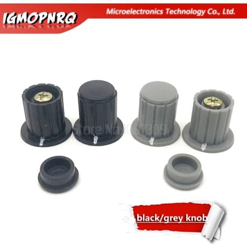 5pcs WXD3-13-2W black/grey knob button cap is suitable for high quality - turn around special potentiometer knob