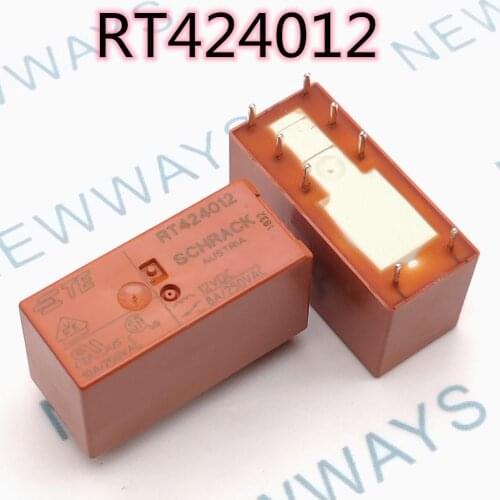 5Pcs/Lot Relay Rt424012 8A 12V 8Pin New And Original