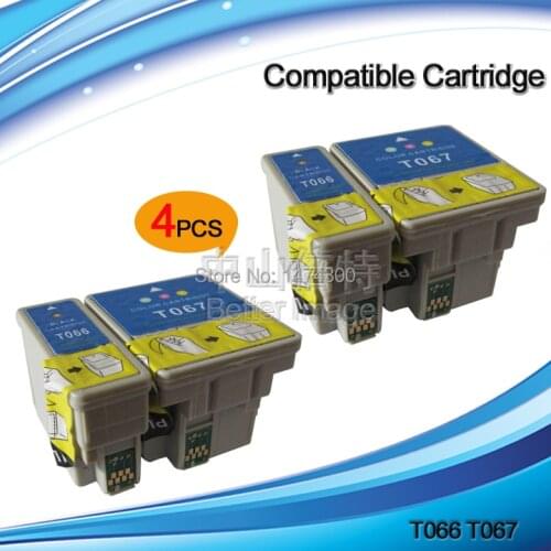 XIMO 8 PCS of C48 Compatible Ink Cartridges,T066 T067 inkjet printer cartridge for Stylus C48