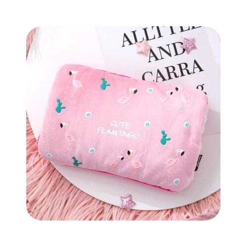 Free shipping lovely The crane design plush hot water bag charging electric hot water bag