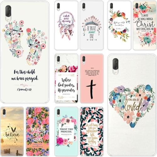 Bible verse Philippians Jesus Christ Christian Case For Sony L1 L2 L3 X XA XA1 XA2 XA3 Ultra 10 Plus XZ XZ1 XZ2 Compact XZ3 XZ5