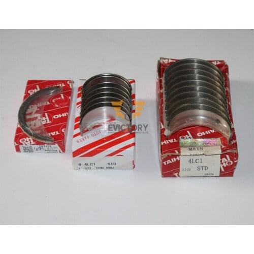For ISUZU 4LE1 crankshaft connecting rod bearing + piston ring set